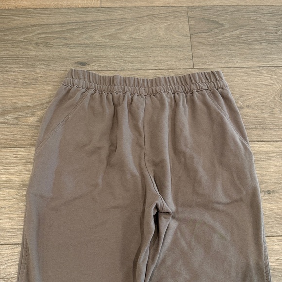 ATHELTA Brown Clay‎ Retroterry Tapered Pant Active Lounge Soft Cotton Terry Sz S - Picture 6 of 12